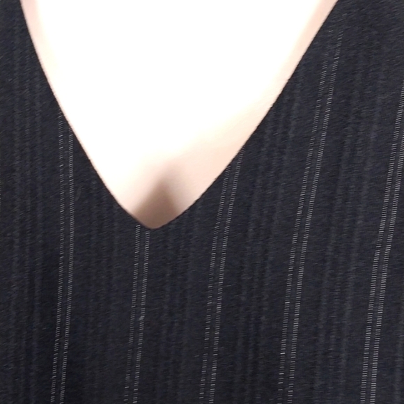 Vanessa Riley London Vest Designer Pinstripe Sz L - Picture 3 of 6